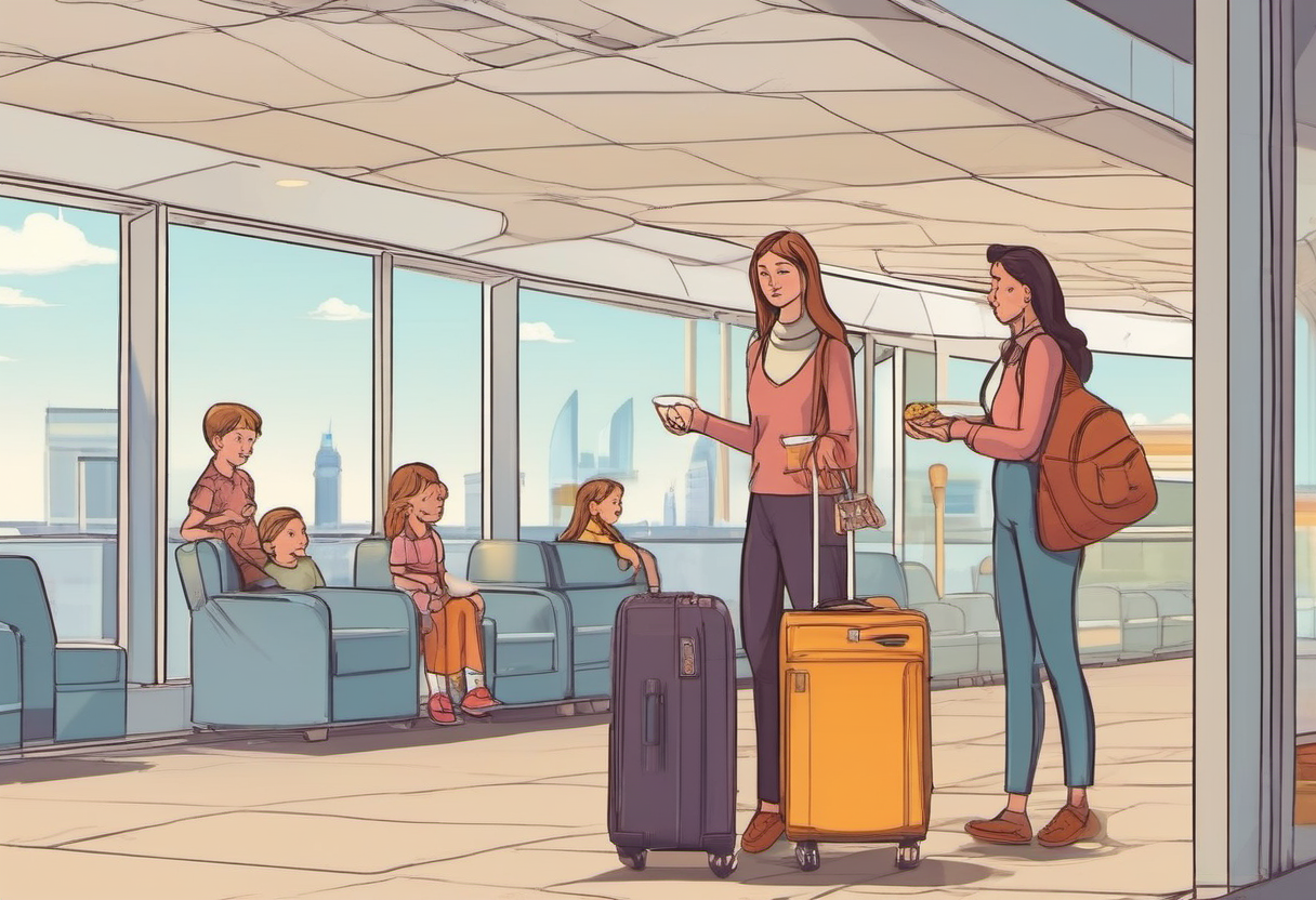 Family delay and airport lounge decision