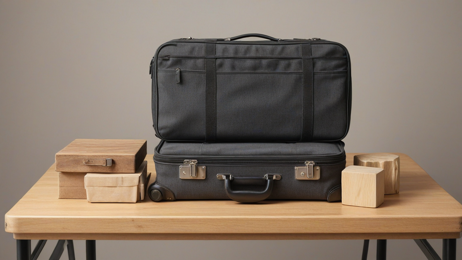 Closed-bag preparation with blank objects and no sensitive documents