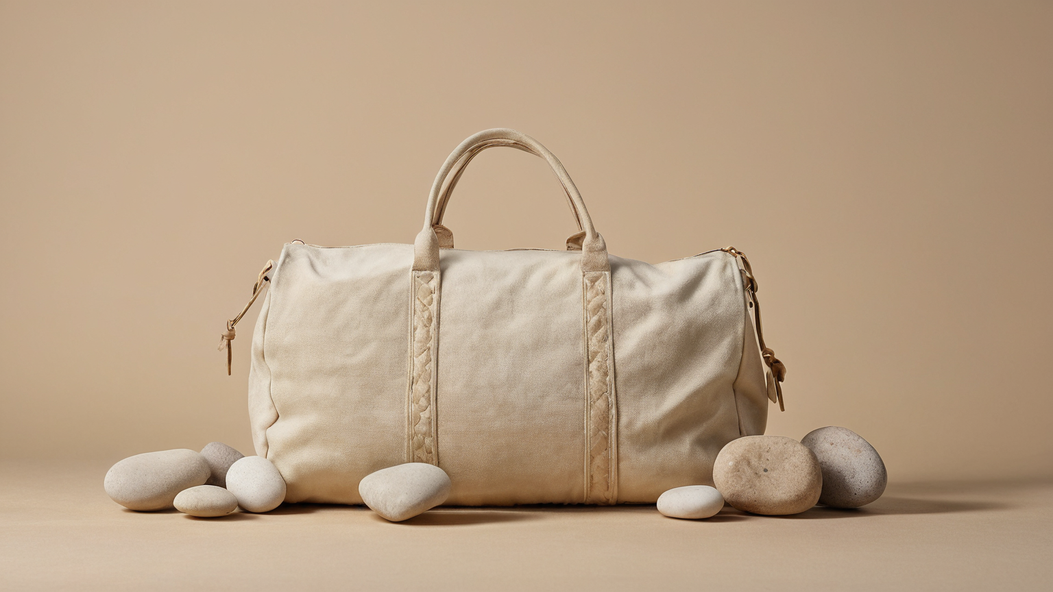 A closed travel pouch beside separated groups of day tokens