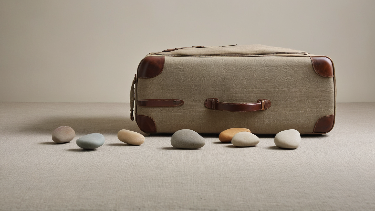 Face-down blank travel materials represent privacy-preserving evidence storage