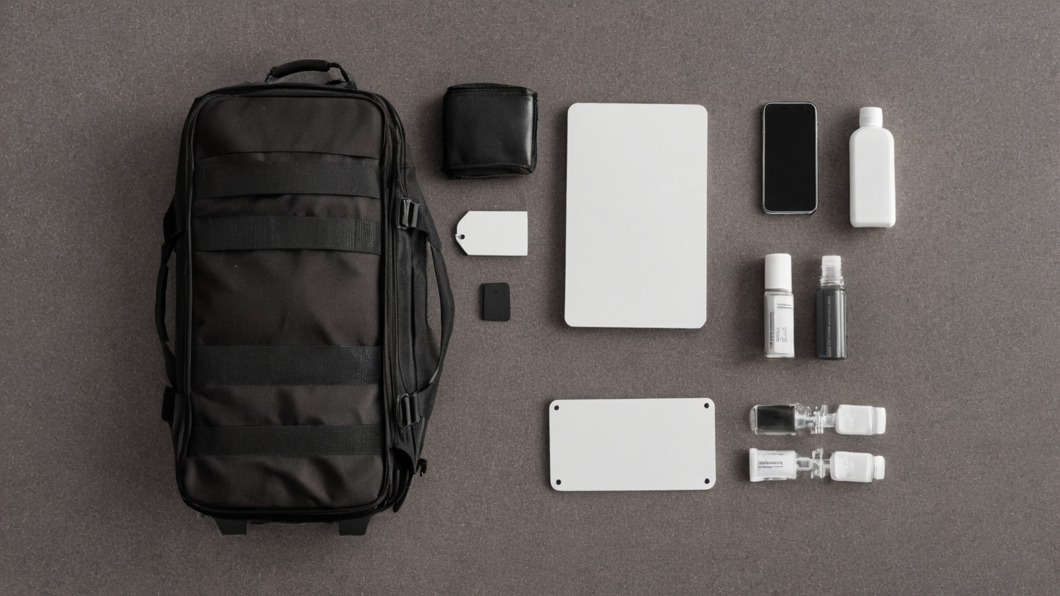 Prepared travel essentials