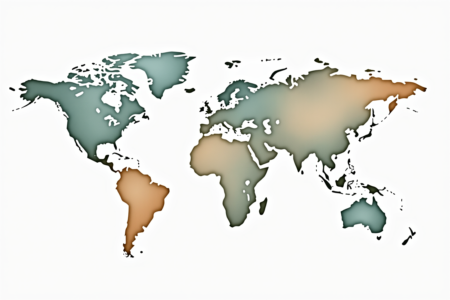 Plug socket types around world map showing different country shapes