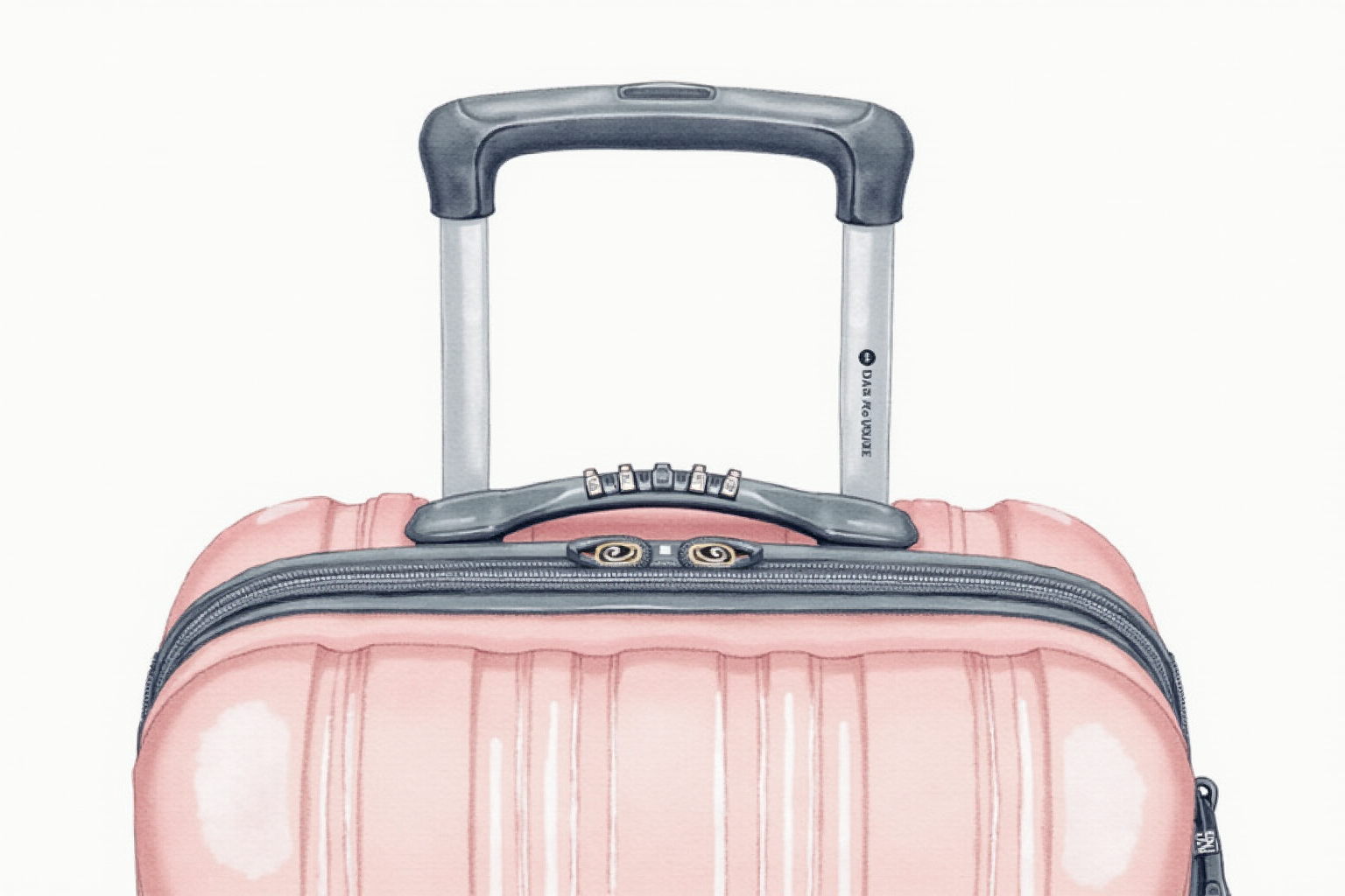 TSA approved luggage lock combination dials secure on suitcase zipper
