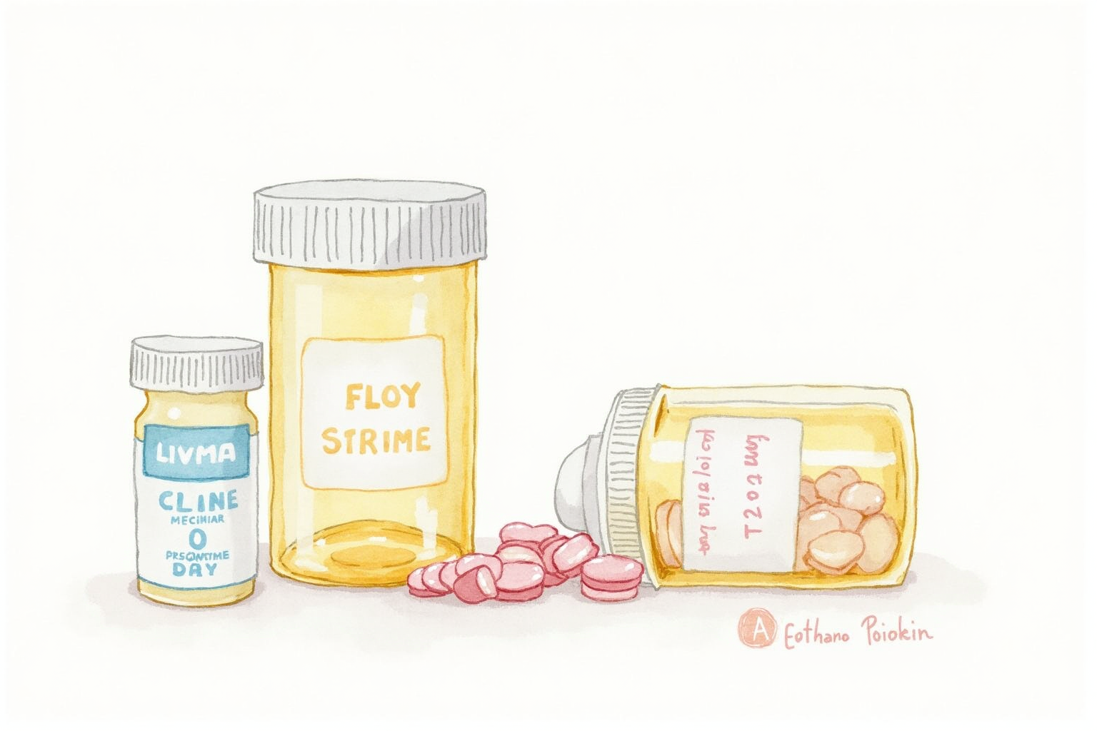 Prescription medication in original labeled containers for international travel
