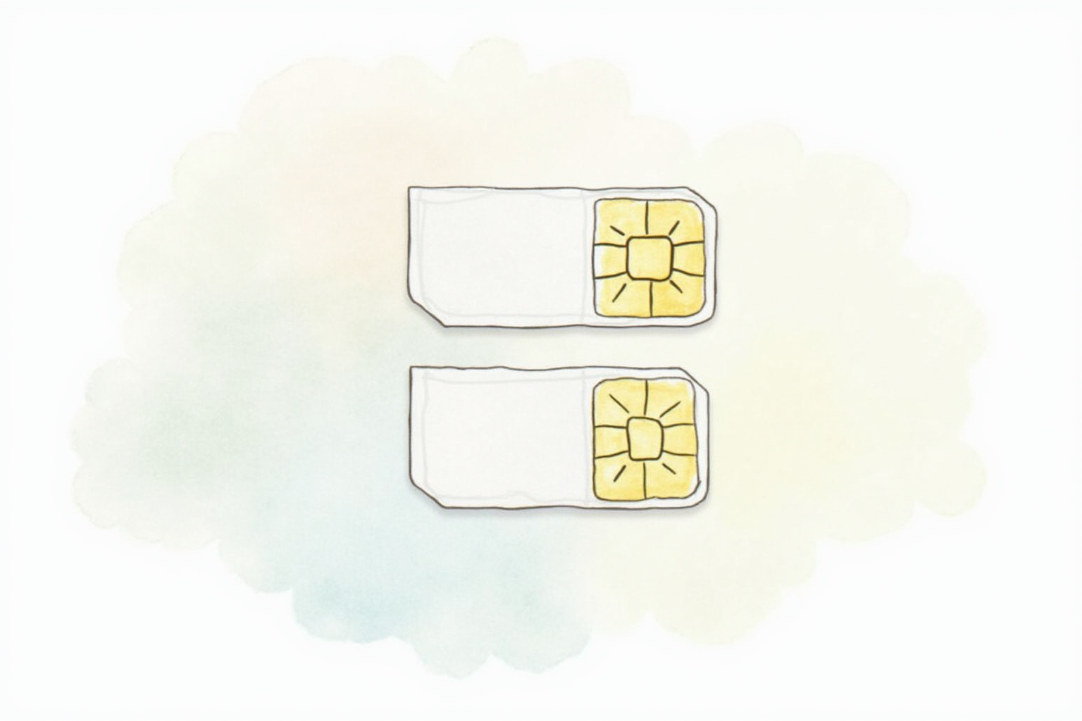 Dual SIM settings home line plus travel line active