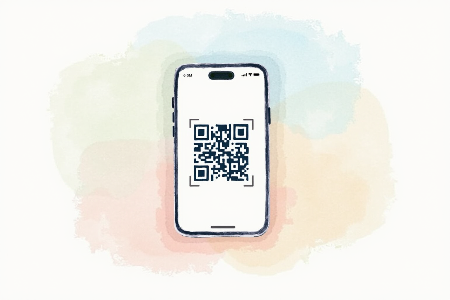 QR code scan for eSIM profile installation on phone